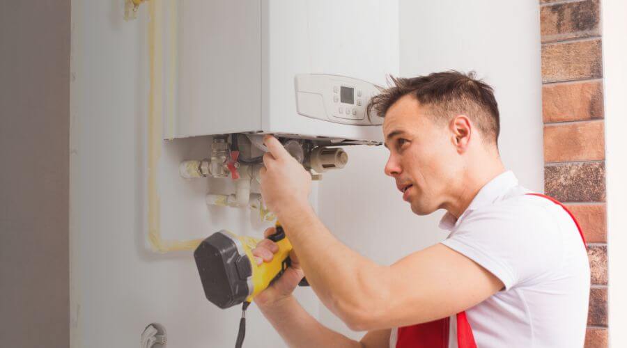Local tankless water heater installation in Steamboat Rock, IA